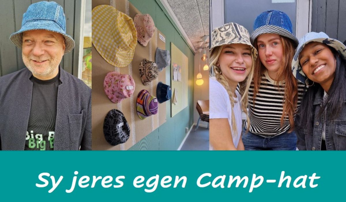 Har du lyst til at få en kreativ pause med gode venner, hygge, Sy fælles Camp hat, teambuilding, fødselsdag eller lign. så er der gode muligheder i Knap & Lap. Læs mere knapoglap.dk/events